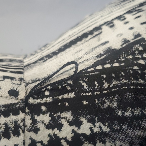 Eva Franco Revolve abstract black and white cowl neck dress lined - Picture 10 of 10